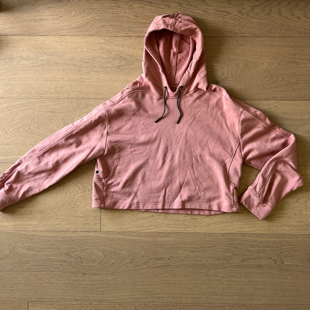 PUMA/ STAMPD pink cropped sweatshirt, size M